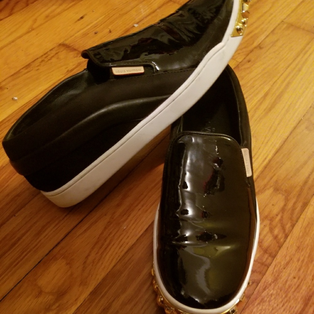 Louis Vuitton Patent Leather Loafer Sneakers